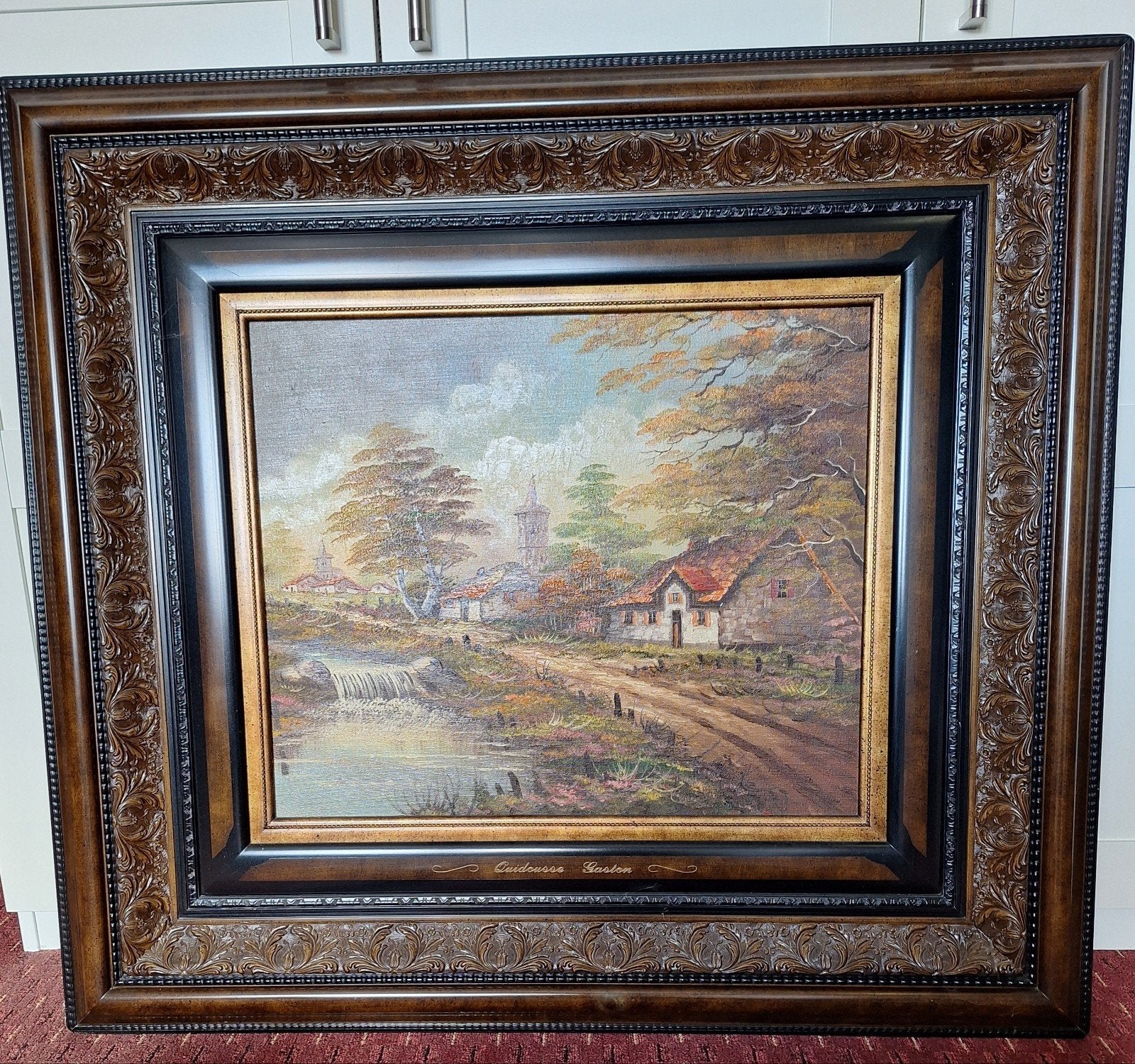 Peinture, Enlèvement, Cadre spécial, Paysage, Toile