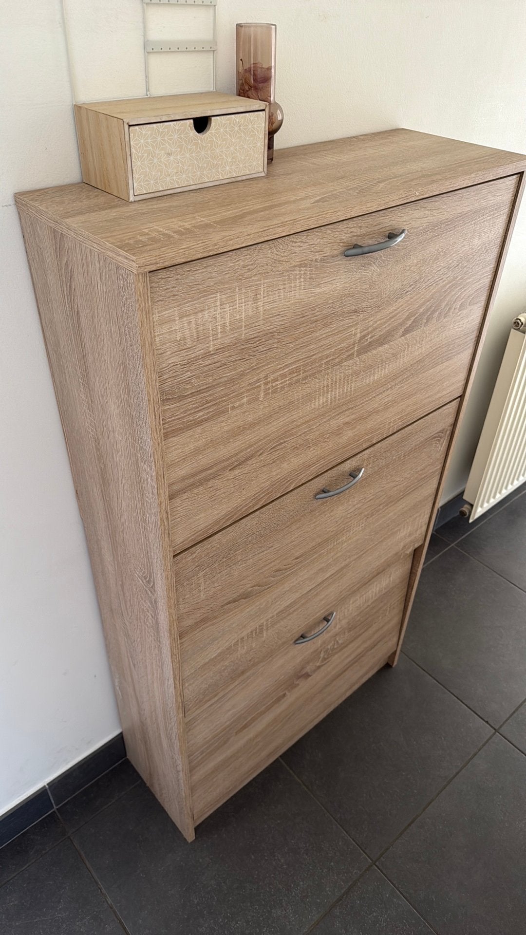 Schoenenkast hout, Ophalen, Gebruikt