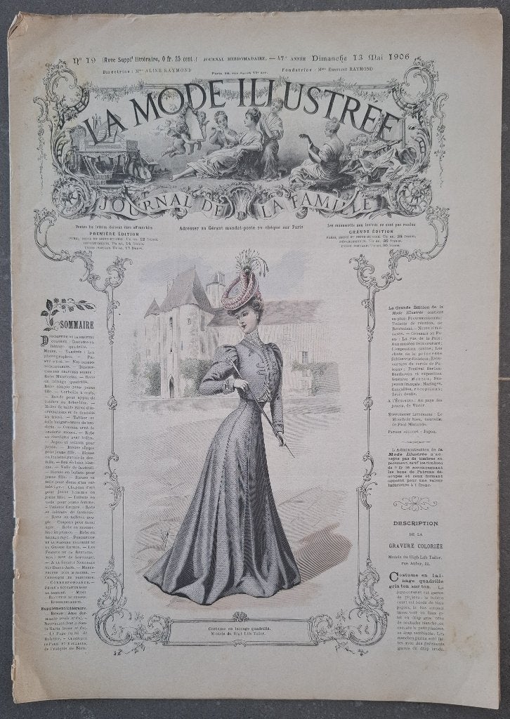 Exemplaar nummer 19 van  La Mode Illustrée uit 1906, Ophalen of Verzenden, Gelezen