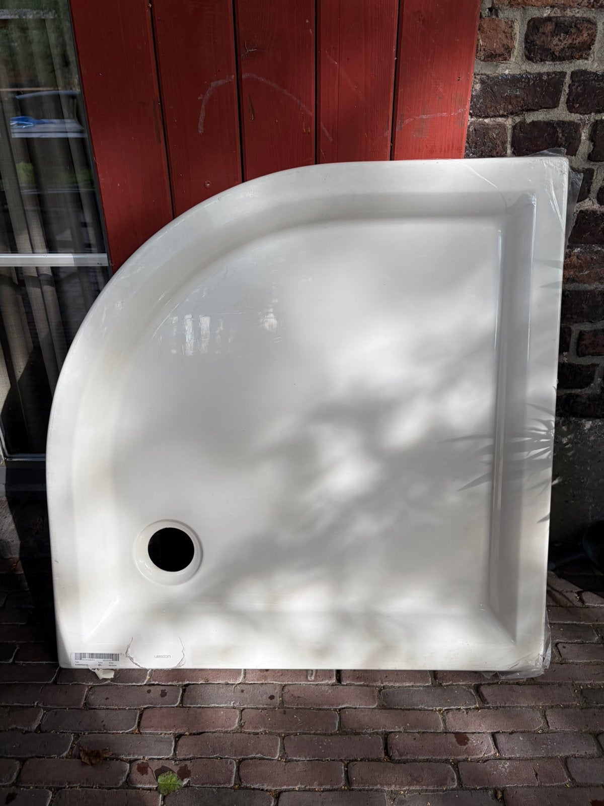 Douchebak 90x90, Ophalen, Zo goed als nieuw