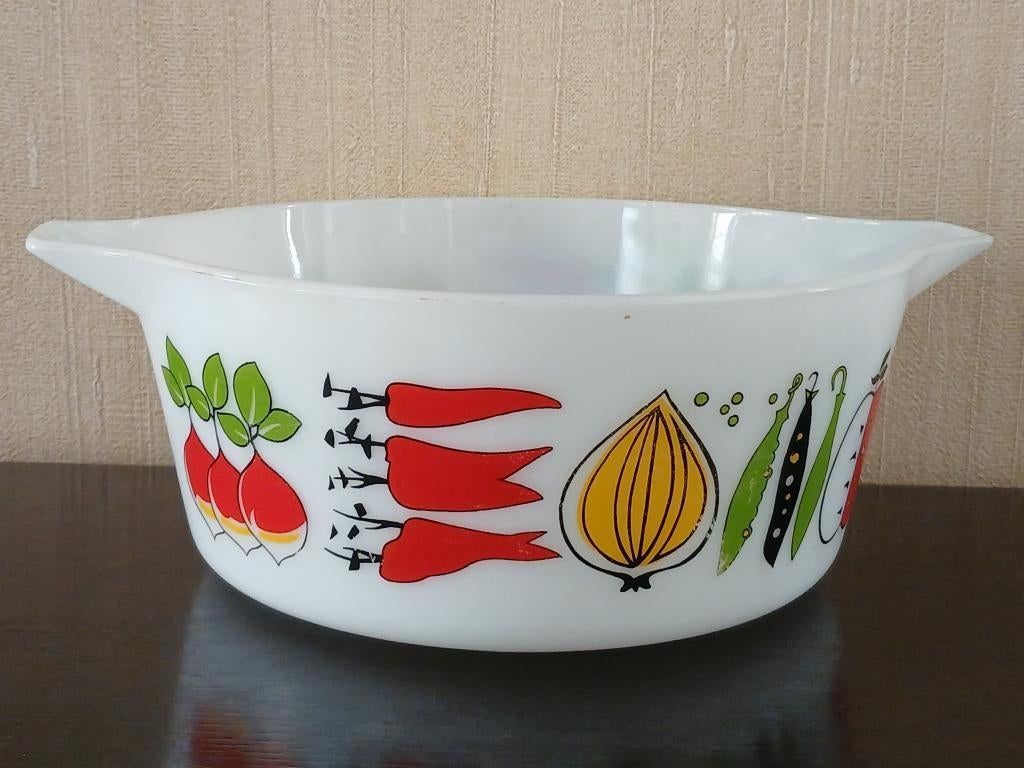 Plat en PYREX de la marque JAJ made in England - Vintage, Enlèvement, Utilisé, Autres matériaux, Autres types