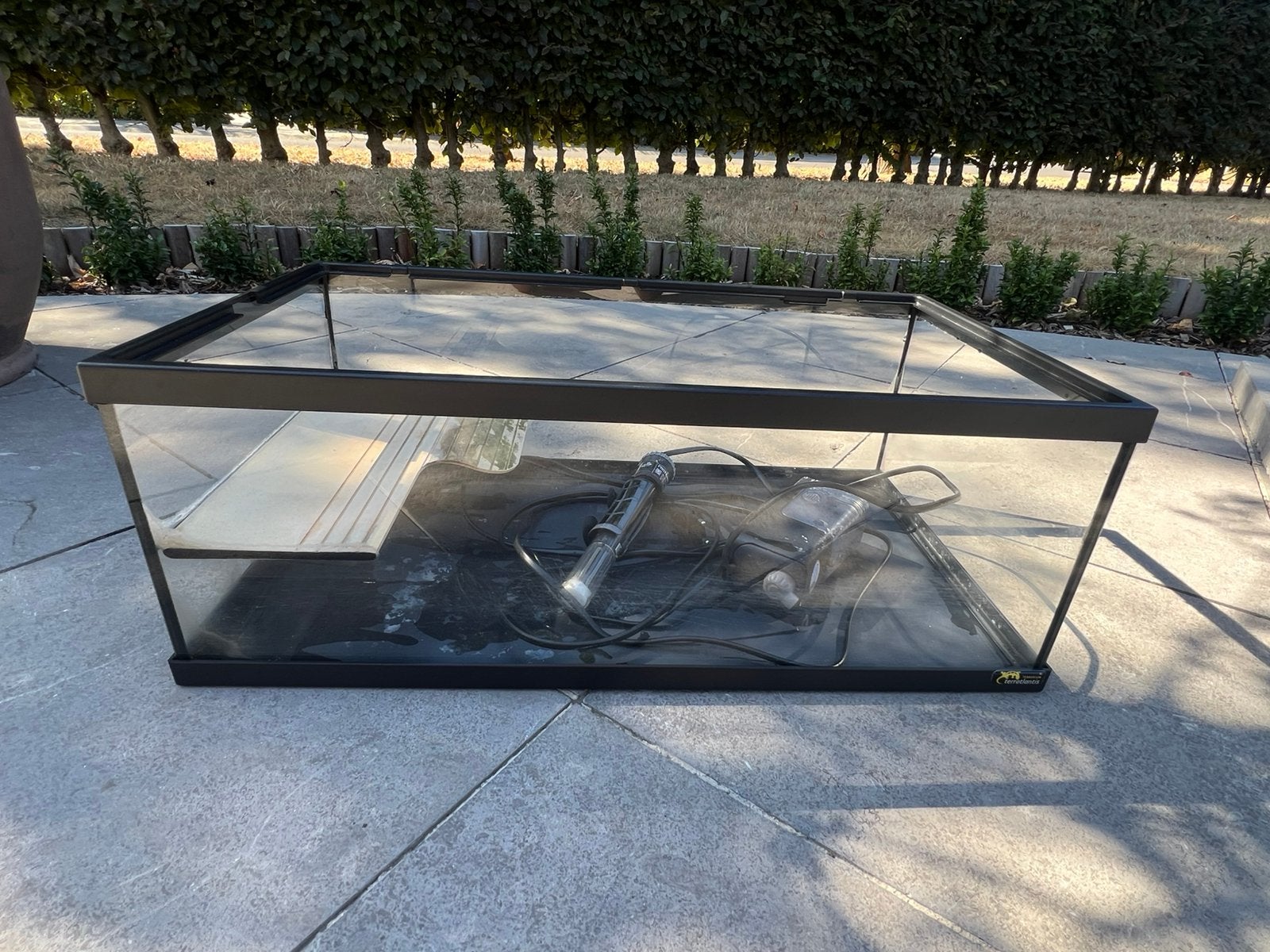 Schildpadden aquarium laag model - merk terratlantis type 55, Ophalen, Gebruikt