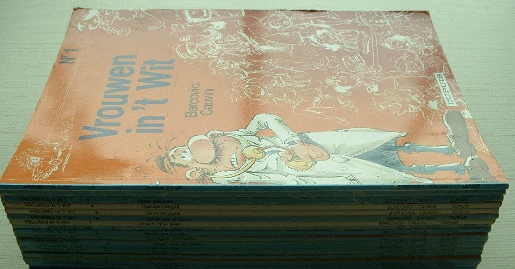 lot strips vrouwen in 't wit nrs 1-20, Plusieurs BD, Enlèvement ou Envoi, Bercovici, Philippe