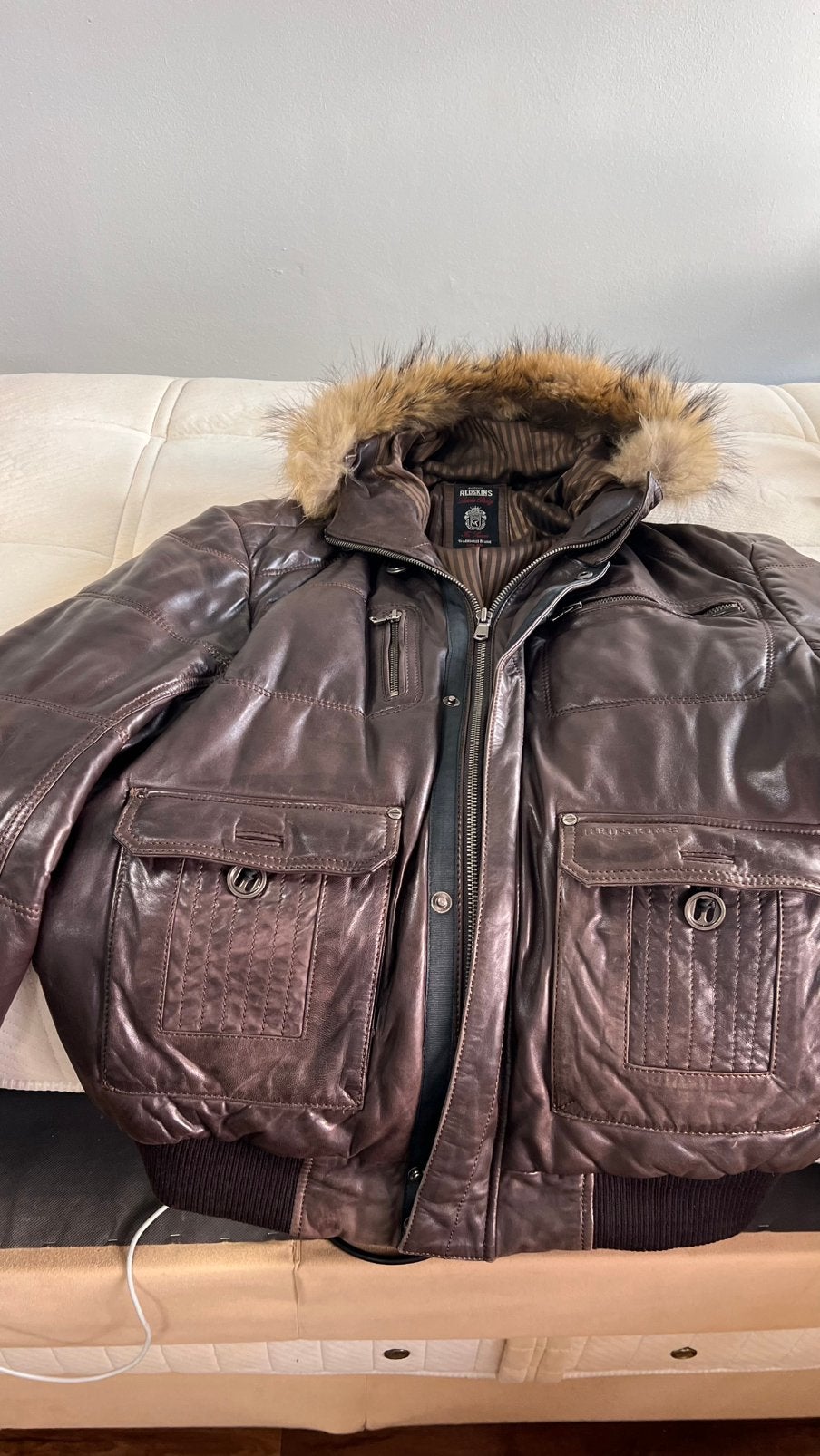VESTE REDSKINS, Kleding | Heren, Jassen | Winter, Ophalen, Zo goed als nieuw, Maat 56/58 (XL), Bruin