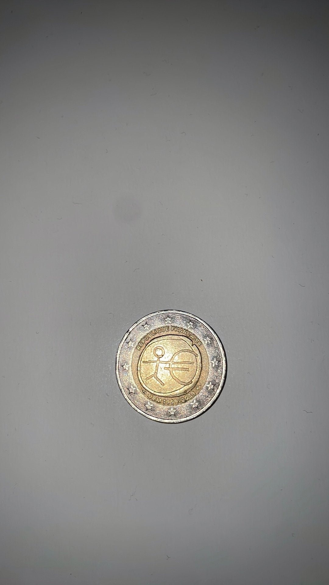 Franse €2-herdenkingsmunt “10 jaar EMU” uit 2009, Ophalen, Frankrijk, 2 euro, Losse munt