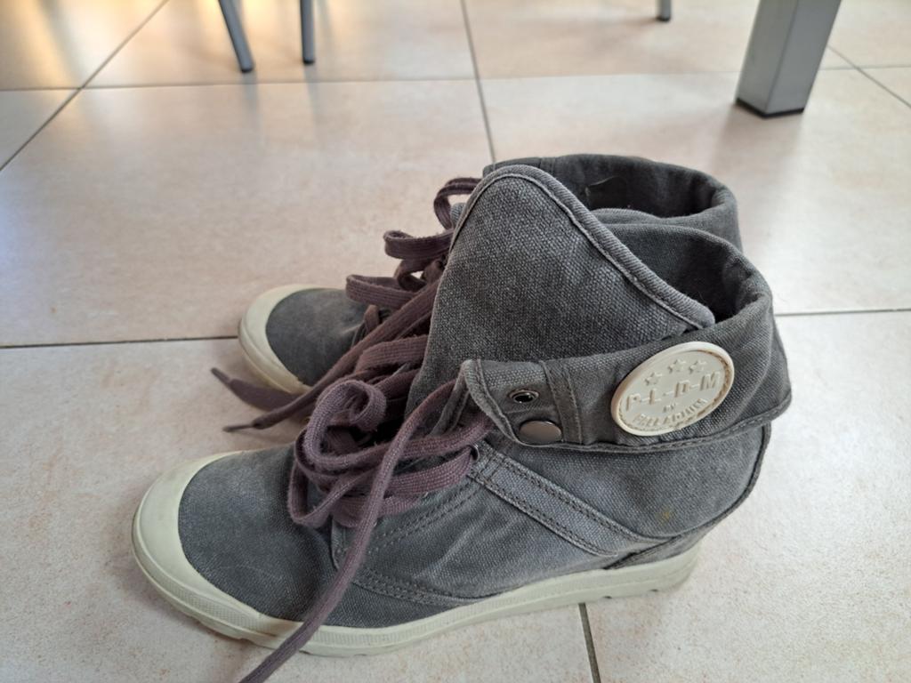 Palladium  talons compensés, Enlèvement ou Envoi, Bleu