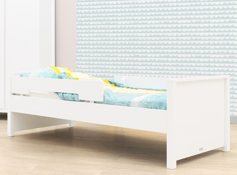 Bed Bopita 90x200 met bescherming, Ophalen, Gebruikt, 180 cm of meer, 85 tot 100 cm