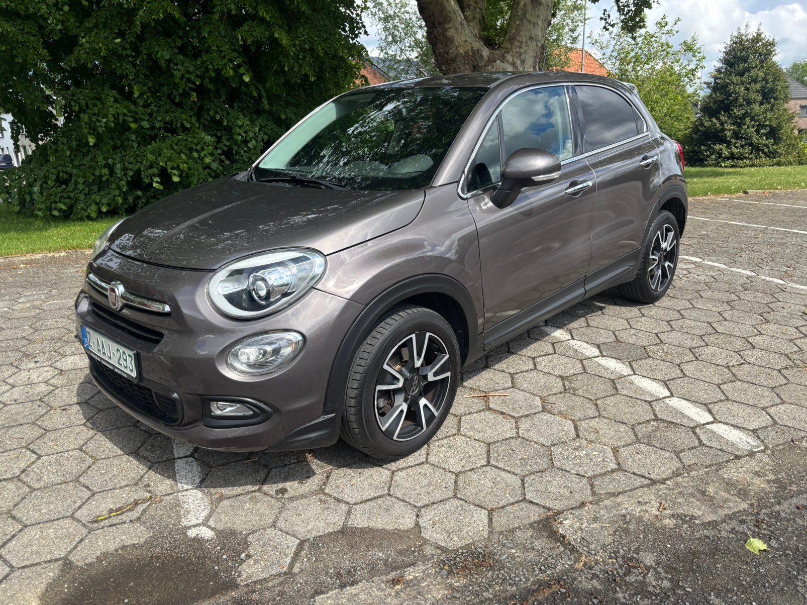 Mooie Fiat 500X benzine met opties en garantie., Auto's, 4 cilinders, 1600 cc, Bedrijf, 5 deurs