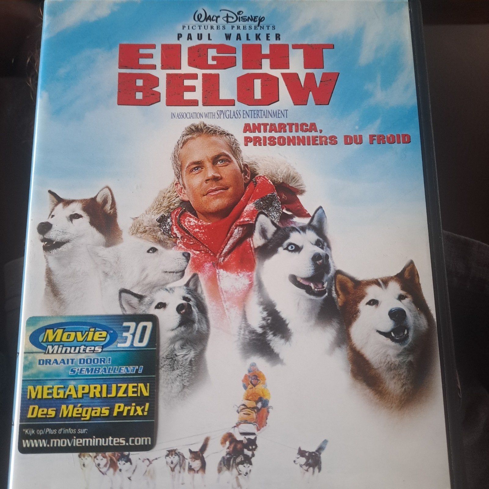 disney eight below dvd krasvrij 2eu, Cd's en Dvd's, Ophalen of Verzenden, Zo goed als nieuw, Nederlands, Nederlands