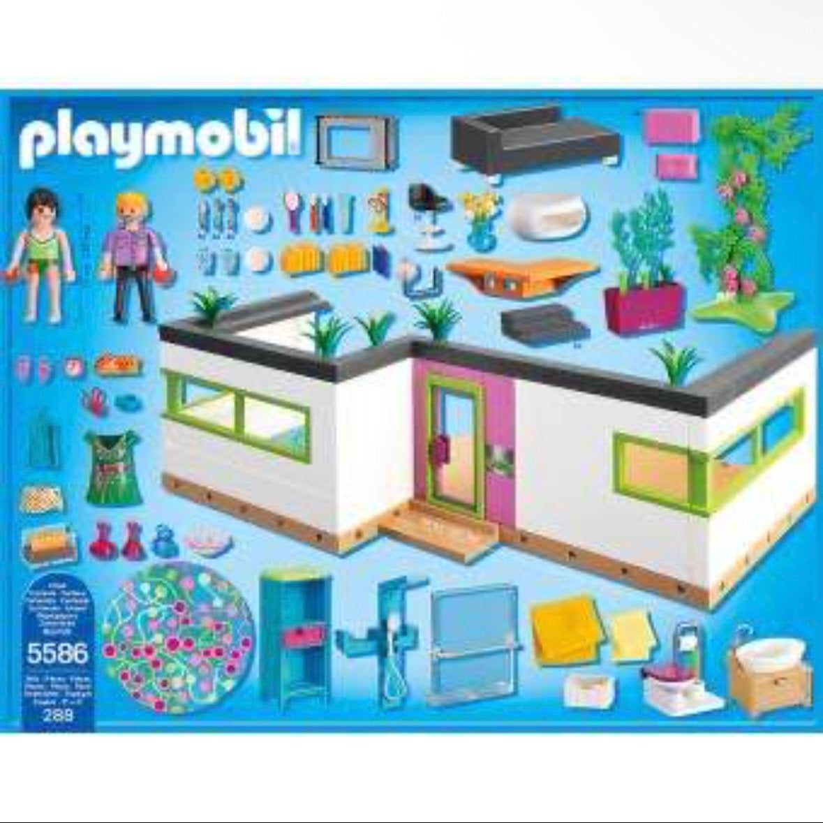 Lots Villa 5574 playmobil + studio + pieces de vie, Enlèvement ou Envoi, Bâtiment, Kit complet, Utilisé