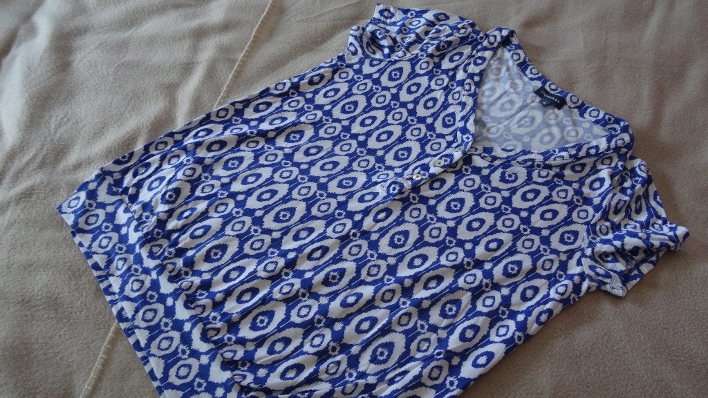 TOP « TERRE BLEUE » TAILLE 38 BLEU/BLANC, Manches courtes, Taille 38/40 (M), Enlèvement ou Envoi, Terre Bleue