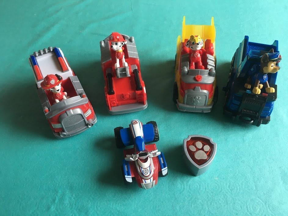 Paw Patrol brandweerwagens, politiewagen, motor/figuurtjes, Ophalen of Verzenden