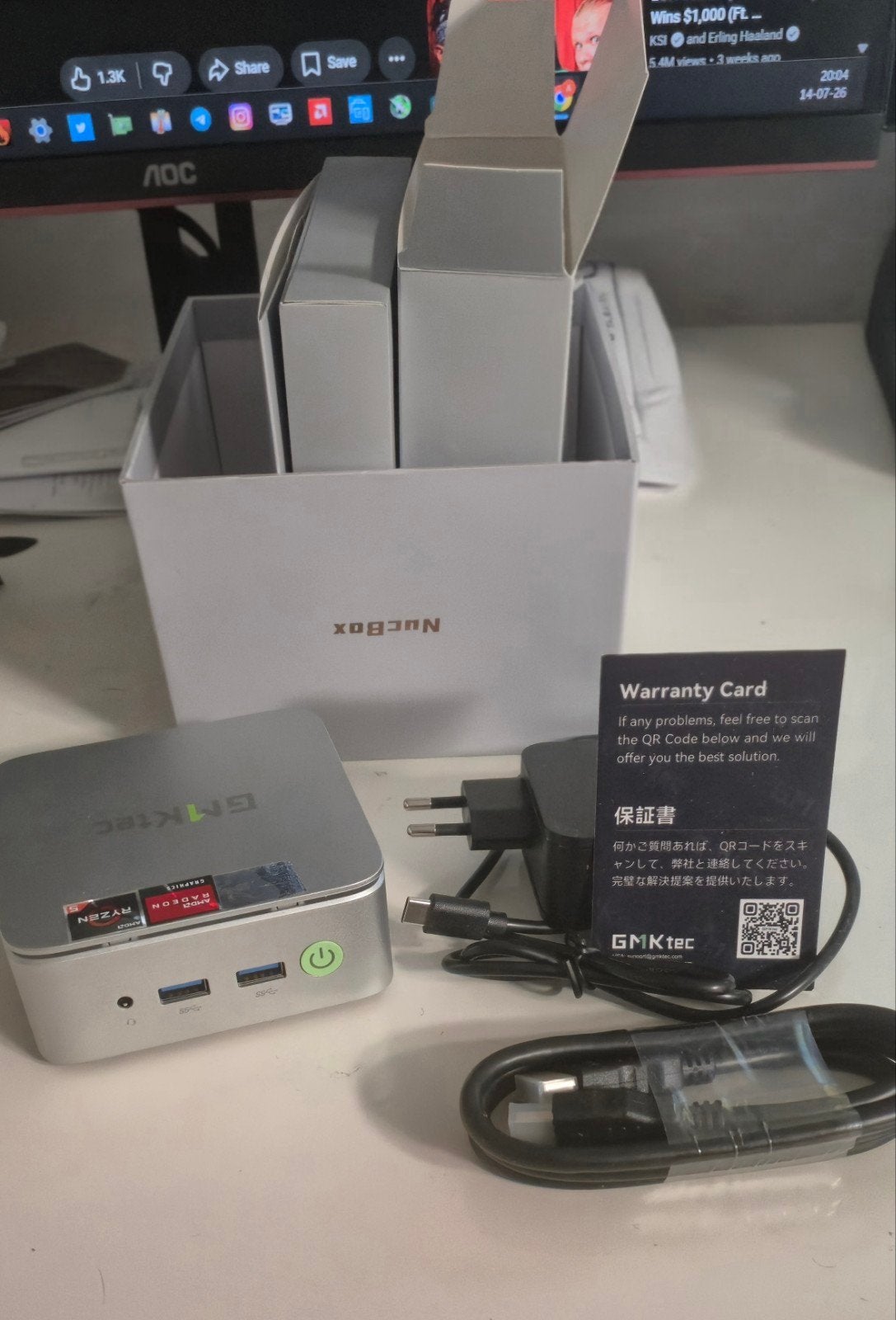 Mini PC G10, AMD et NVIDIA, Enlèvement ou Envoi, 3 à 4 Ghz, SSD