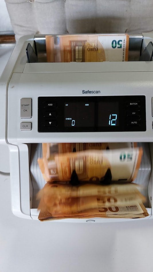 Compteuse de billets Safescan 2210, Postzegels en Munten, Ophalen, Sorteermachine of Telmachine