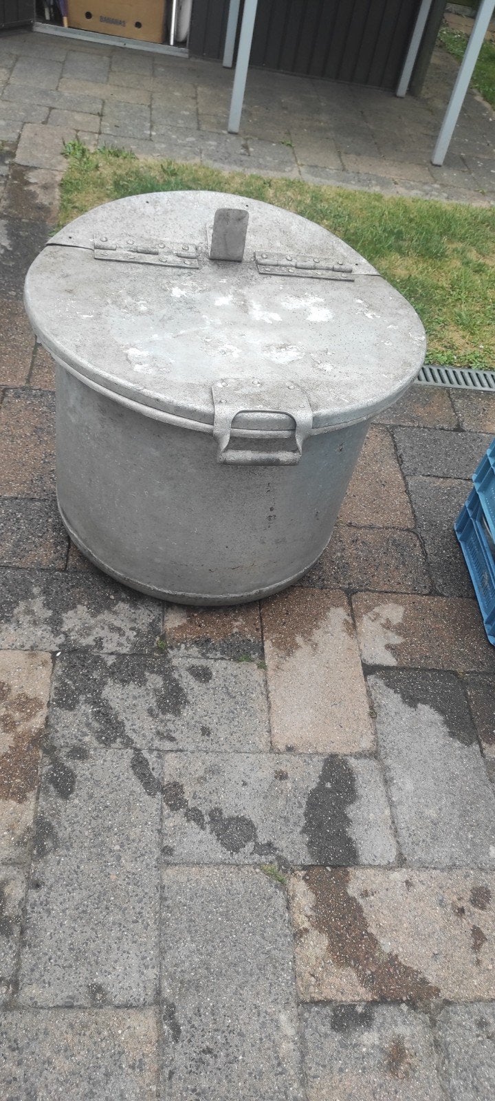 Grote professionele /industriële aluminium kook- marmitesket, Ophalen