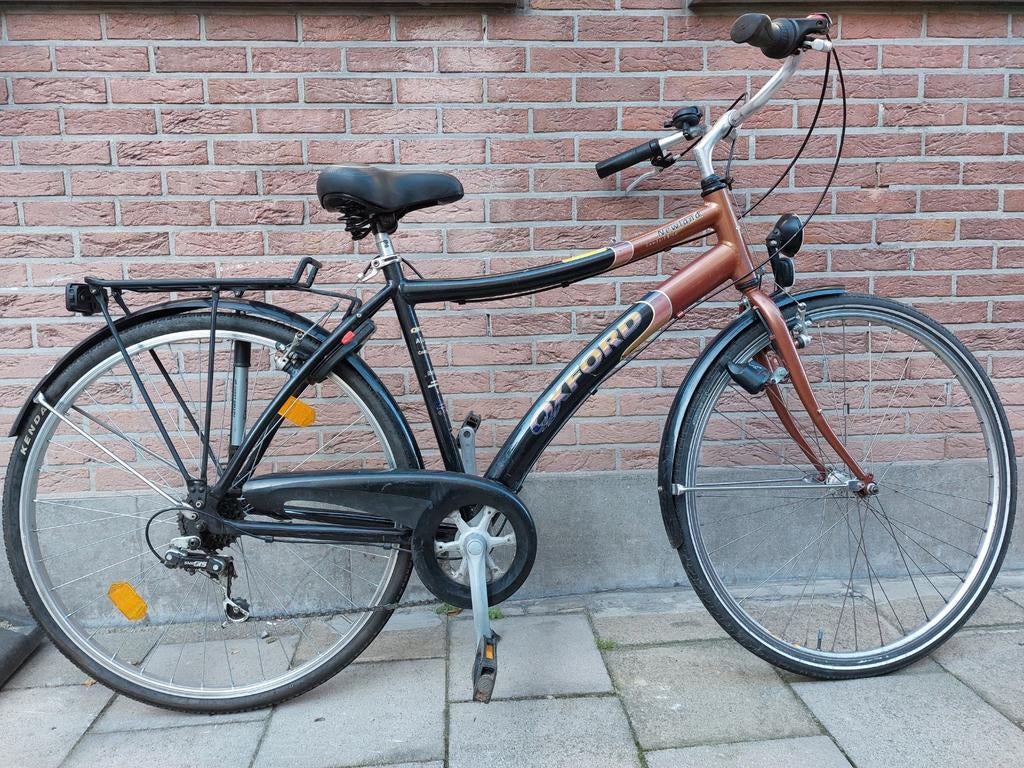 Herenfiets Oxford 28 inch, Velgrem, Versnellingen, 49 tot 53 cm, Zo goed als nieuw