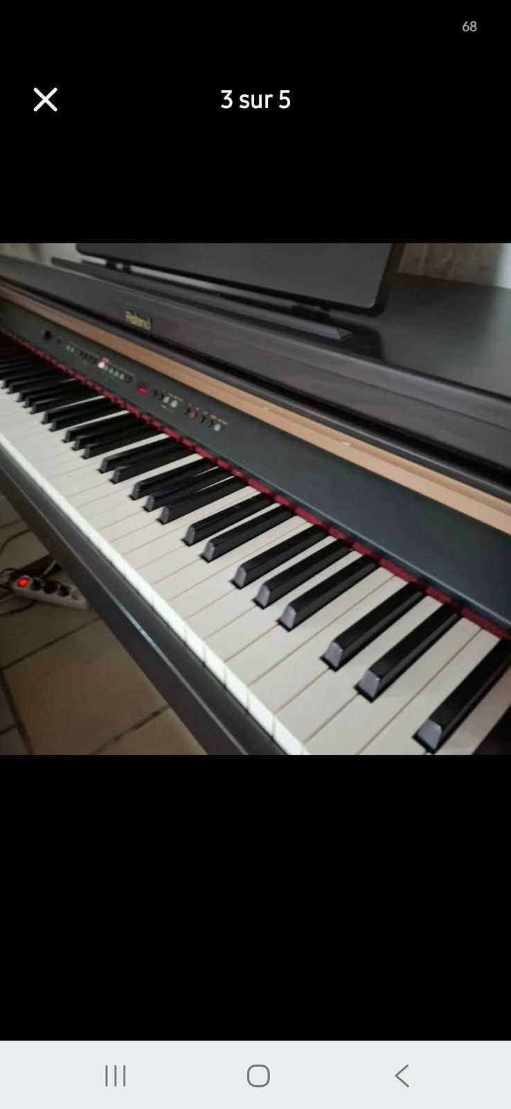 ROLAND DIGITALE PIANO, Muziek en Instrumenten, Ophalen, Gebruikt, Bruin, Piano