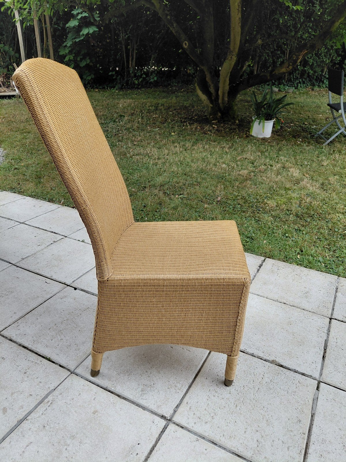 4 chaises salle à manger en rotin, Osier ou Rotin, Autres couleurs, Comme neuf, Enlèvement