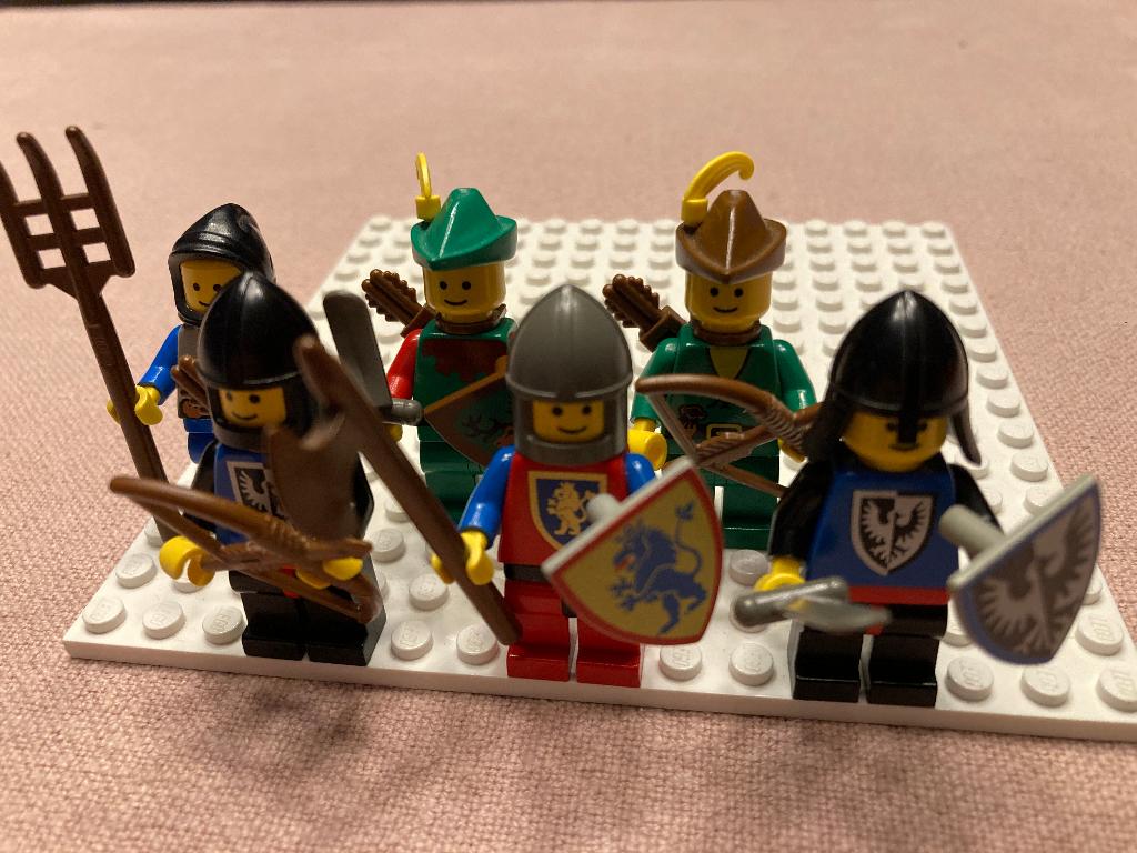 Lego 6x Vintage Mini Figures, Kinderen en Baby's, Speelgoed | Duplo en Lego, Gebruikt, Lego, Ophalen of Verzenden, Minifiguur
