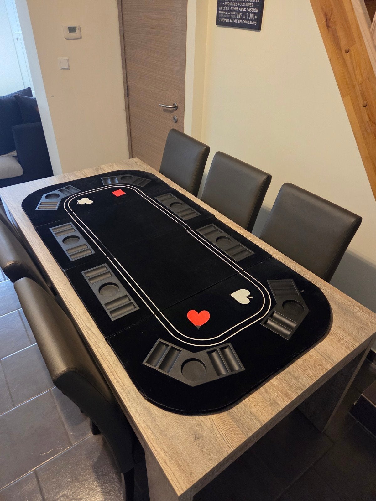 Table de poker, Table de black jack et valise de poker, Enlèvement
