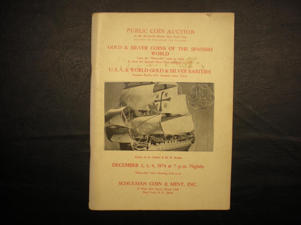 catalogue | Enchères de pièces de monnaie de New York 1974, Enlèvement ou Envoi, Autre
