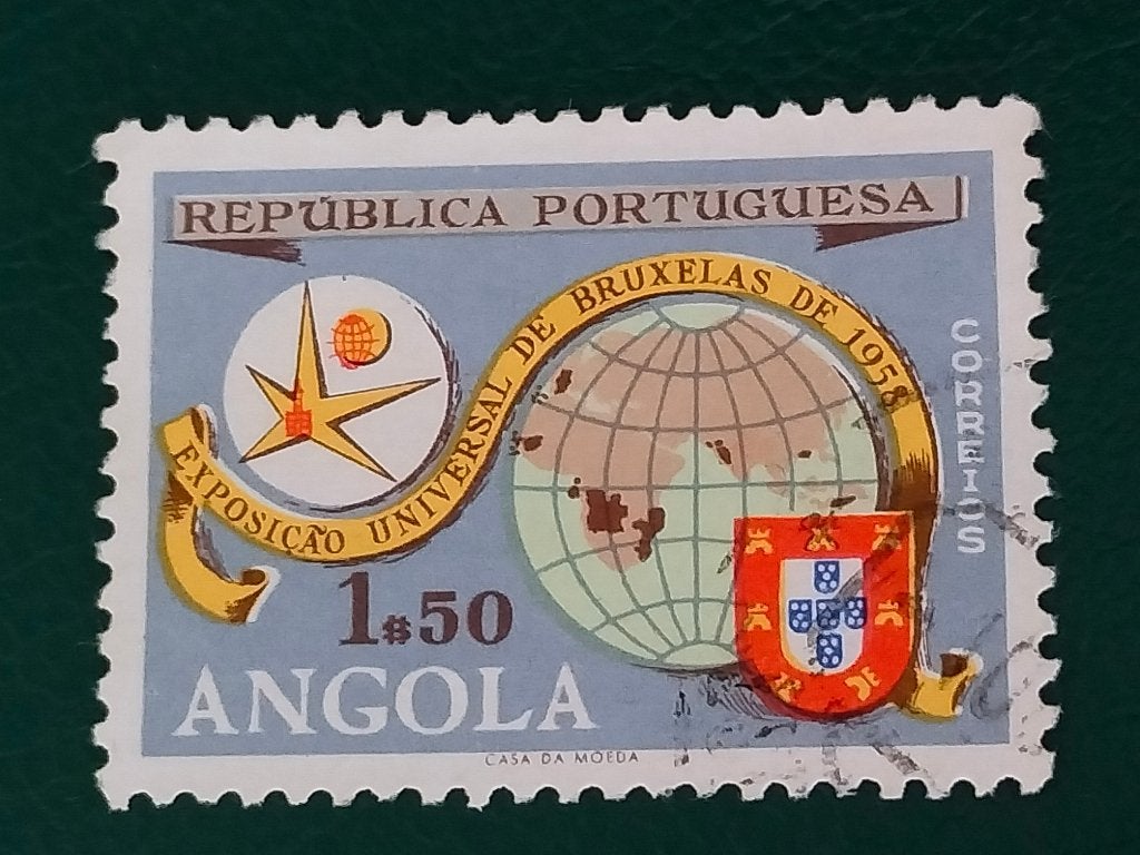 Angola 1958 - Expo 58 Exposition universelle de Bruxelles, Envoi, Autres pays, Affranchi