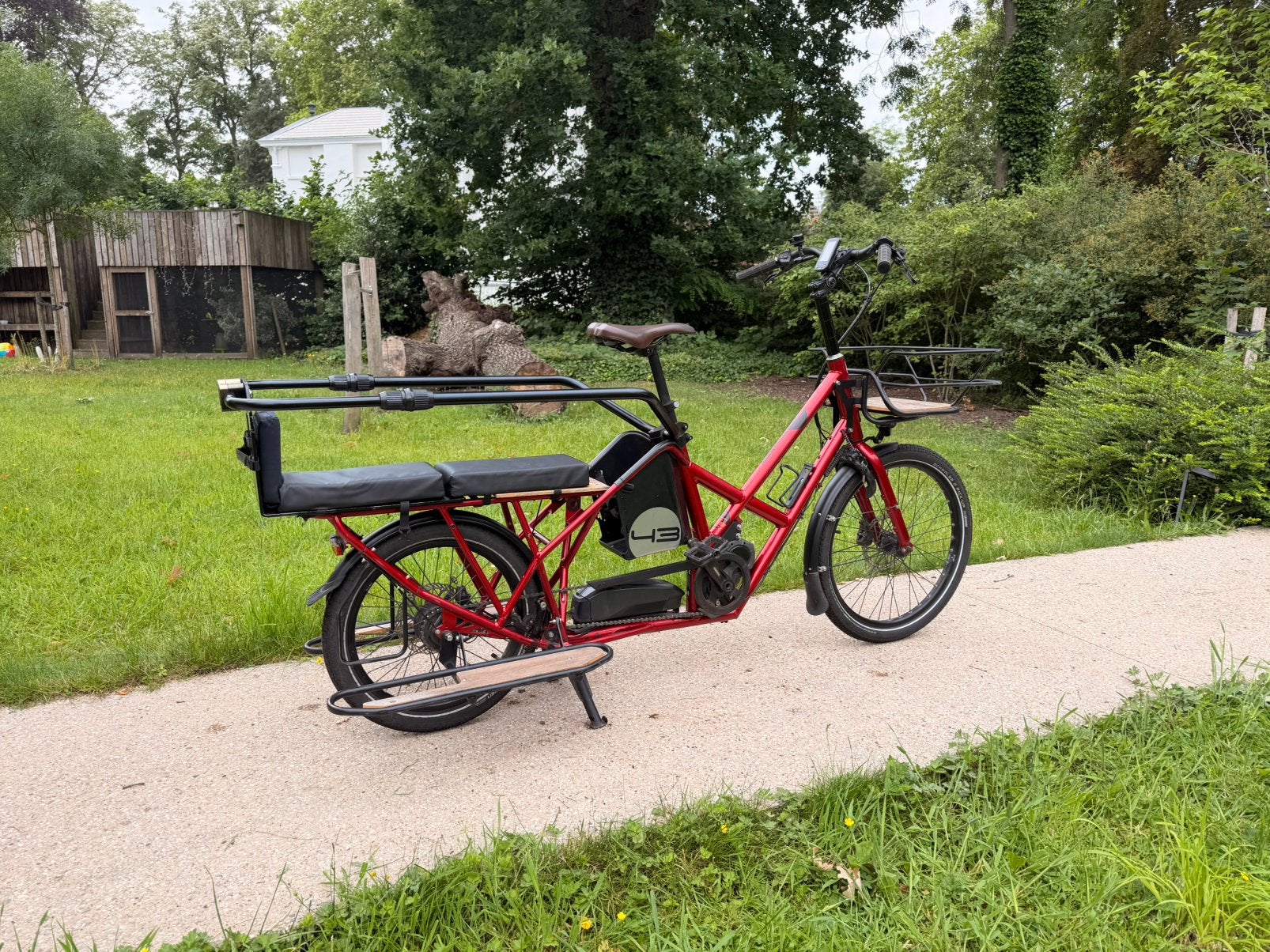 Longtail fiets Bike43 performance E-SHIFT, Fietsen en Brommers, Gebruikt, 3 kinderen, Elektrisch, Schijfrem