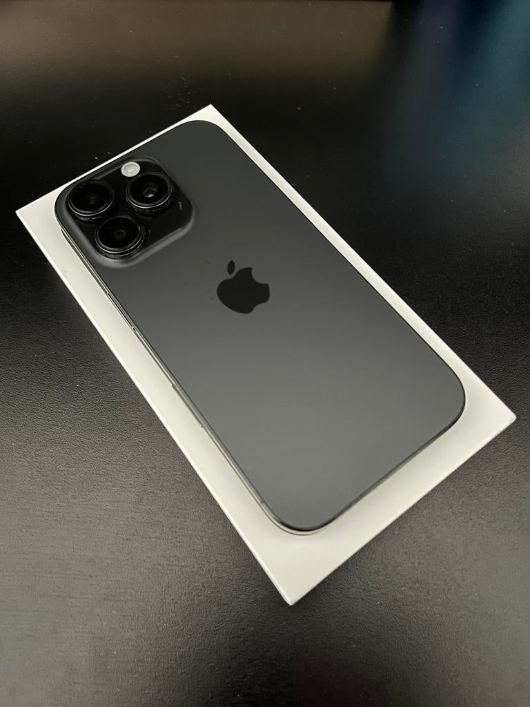 Iphone 16 Pro - 128GB - Titanium Black, Télécoms, Téléphonie mobile | Apple iPhone, 128 GB, IPhone 16, Comme neuf, Enlèvement