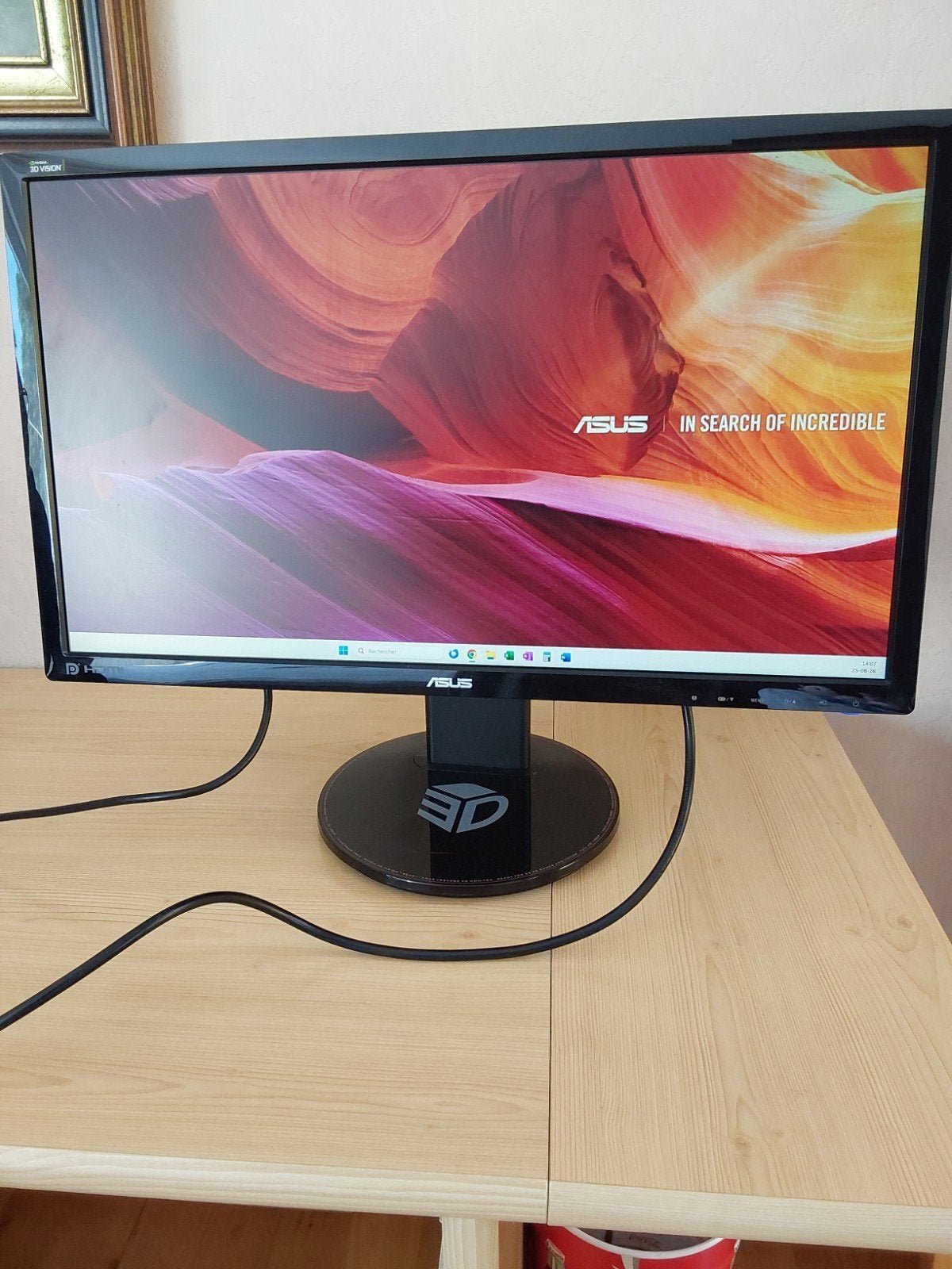 Ecran PC ASUS 24" 3D Vision HDMI, Computers en Software, Desktop Pc's, Ophalen, Zo goed als nieuw