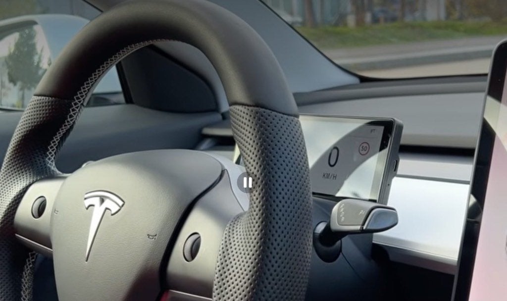 Écran Hansshow F68 + caméra – Tesla Model 3 / Y – CarPlay, Enlèvement ou Envoi, Comme neuf