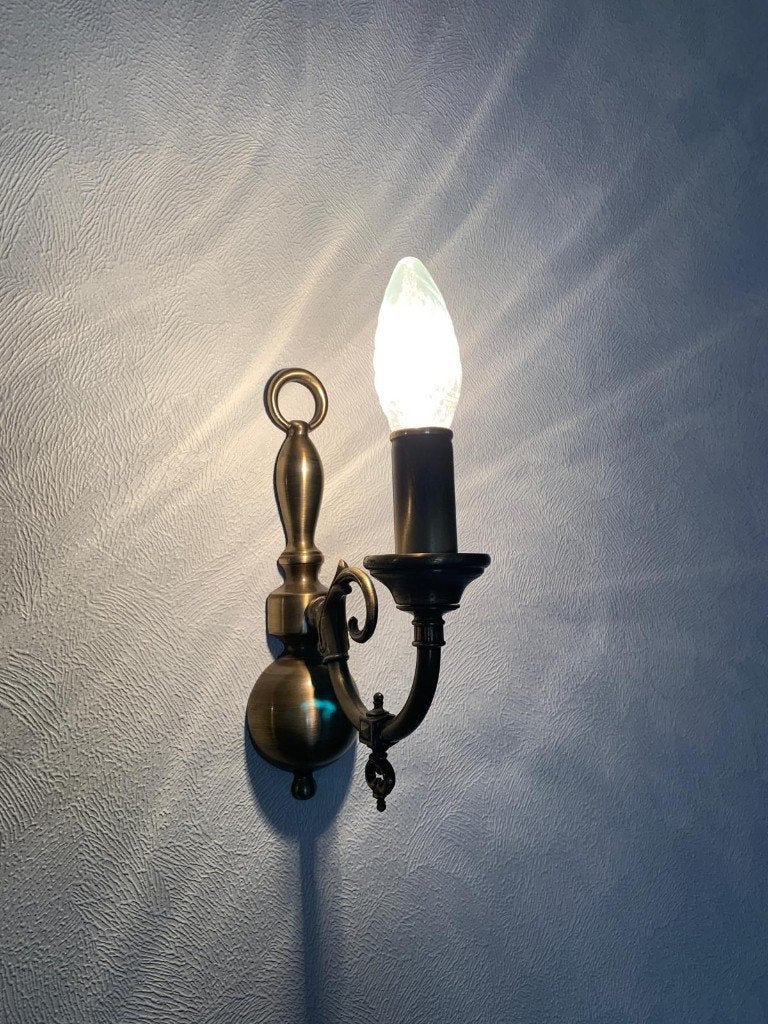 Set van antieke wandlampen, Ophalen, Gebruikt, Wandlamp