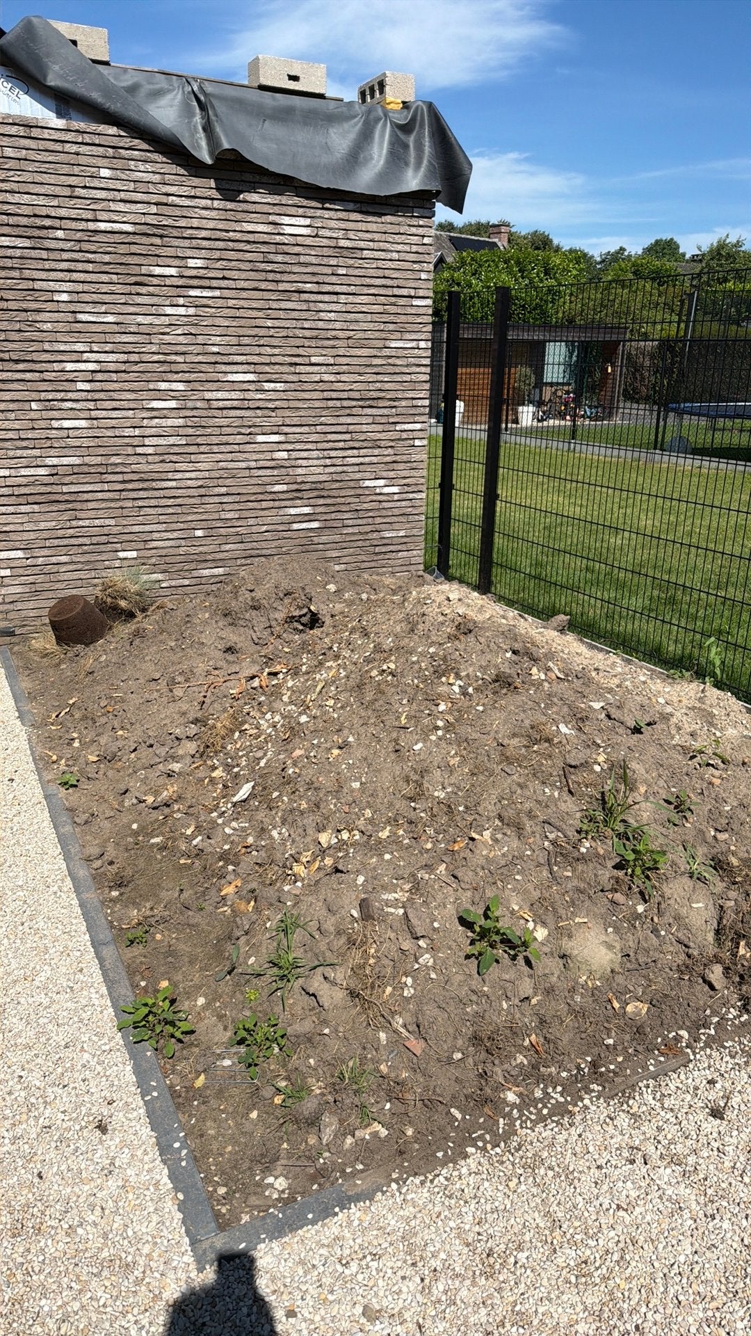 GRATIS - Zwarte grond, Tuin en Terras, Ophalen, Gebruikt, Ophoogzand