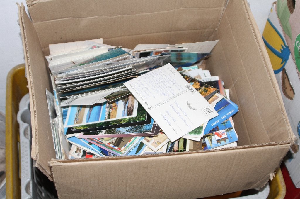 Doos postkaarten, Ophalen of Verzenden
