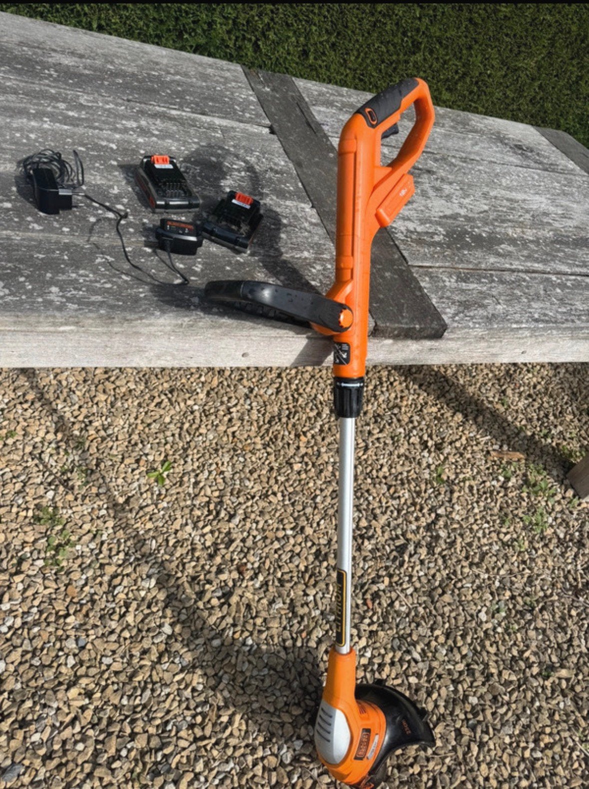 Boordmaaier Black&Decker, Ophalen, Zo goed als nieuw, Accu