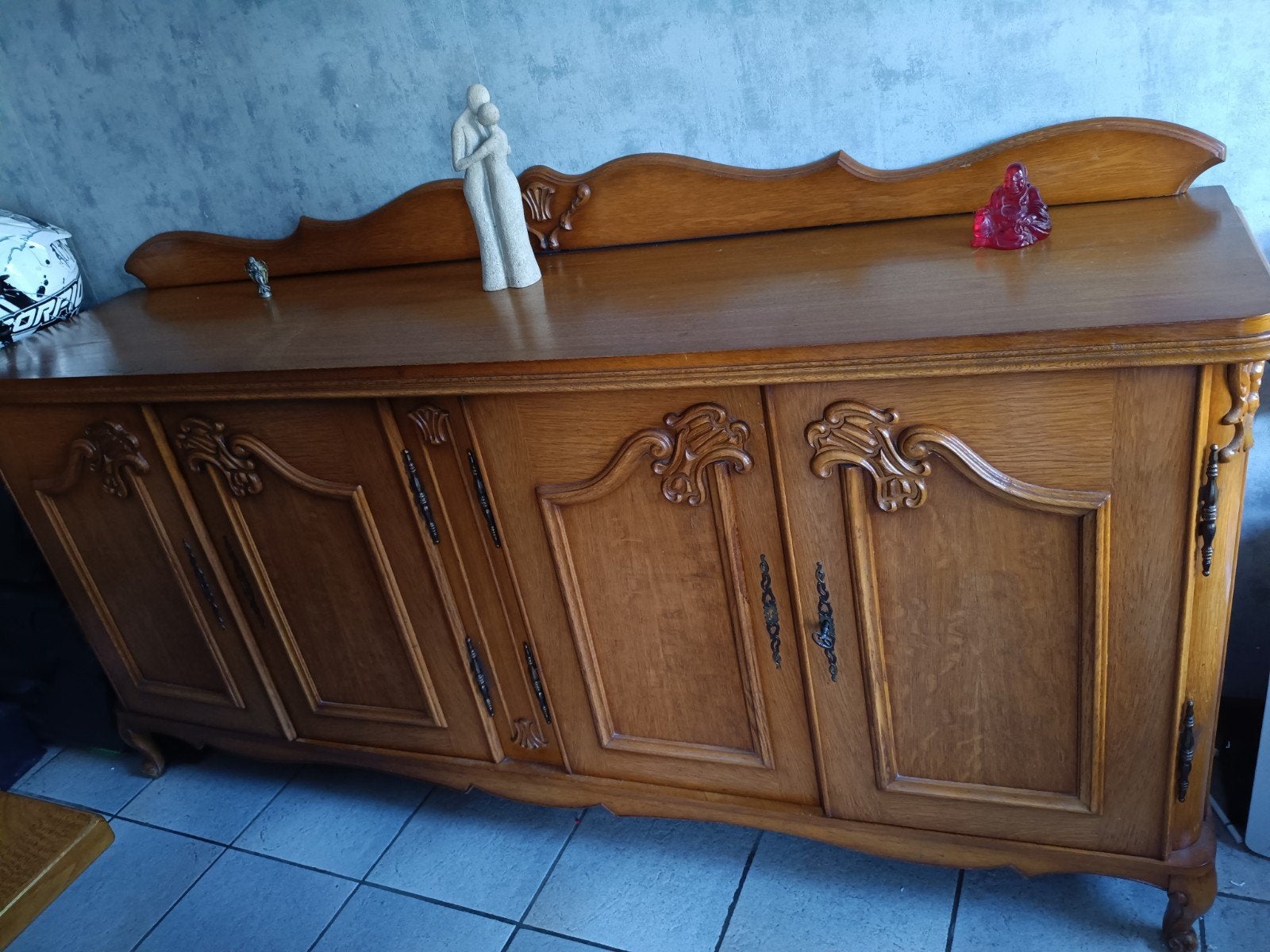 dressoir en dressoir in rustieke stijl, Ophalen, Eikenhout