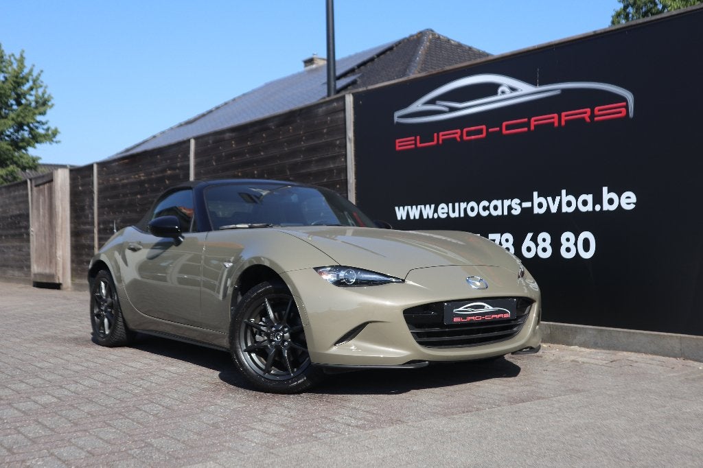 MX-5 1.5i Skyactiv-G HOMURA/GPS /CAMERA/zyrconic sand  kleur, Auto's, Mazda, Voorwielaandrijving, Euro 6, Cabriolet, Handgeschakeld