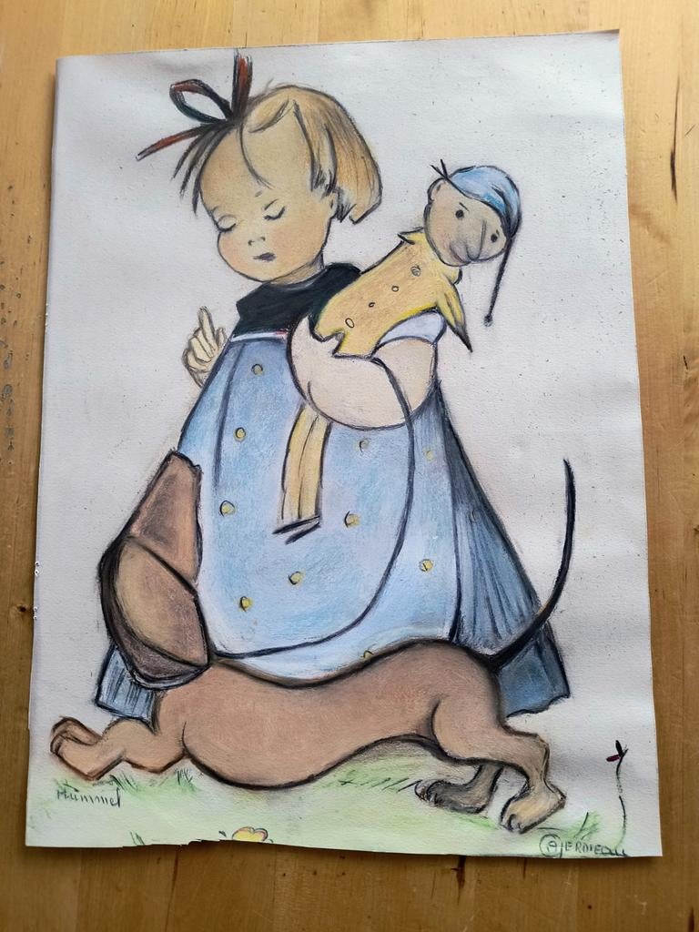 Hümmel Hummel echt of look-a-like, Antiek en Kunst, Ophalen of Verzenden