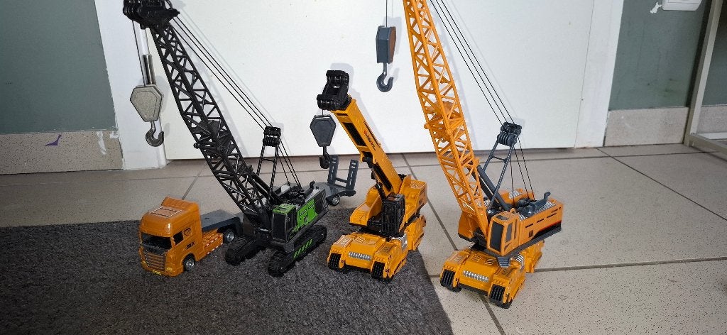 Set speelgoed kraantjes, Ophalen