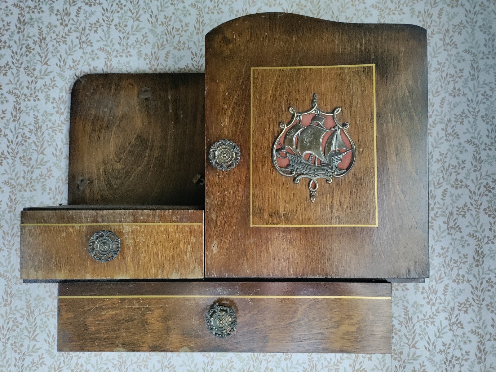 Vintage medicijnkastje / wandkastje, Antiek en Kunst, Ophalen