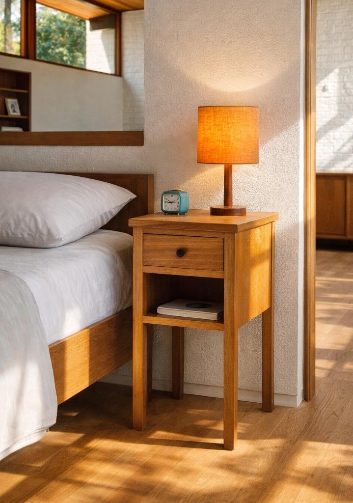 Vintage nachtkastje, Huis en Inrichting, Slaapkamer | Nachtkastjes, Ophalen, Zo goed als nieuw