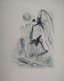 Salvador Dalí - Paradis 2 : L'Ange (1963) - Fotogravure, Antiek en Kunst, Kunst | Etsen en Gravures, Ophalen of Verzenden, Ets