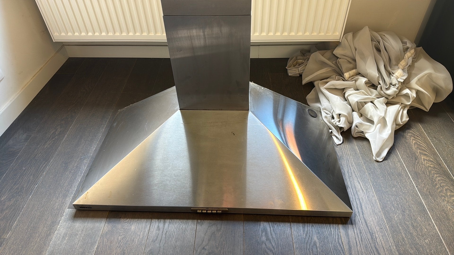Beko inox dampkap 90 cm met schouw – goede staat”, Ophalen, Zo goed als nieuw