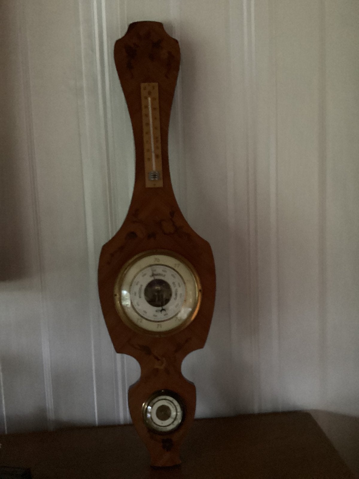 Thermométre en bois Thermomètre Igrometer, Enlèvement ou Envoi, Utilisé, Station météo