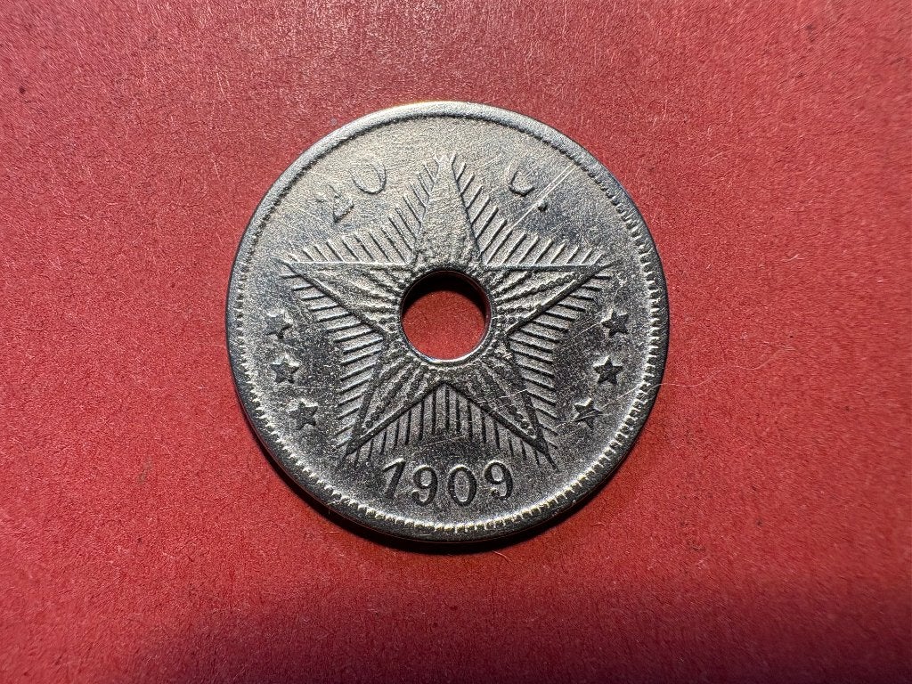 Congo Belge - 20 centimes 1909 (#381#) - RARE, Enlèvement ou Envoi, Autres pays, Monnaie en vrac