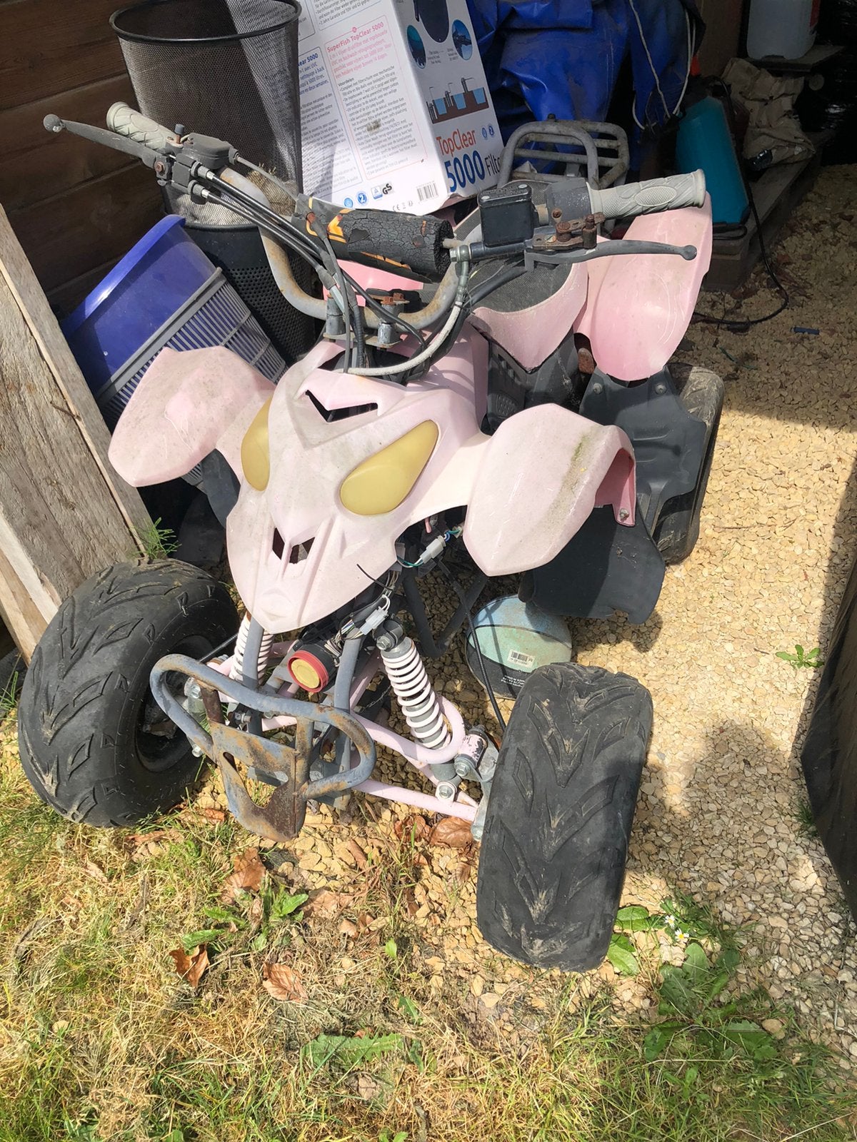 Quad enfant 110cc, Fietsen en Brommers, Ophalen, Gebruikt, 110 cc, Schijfrem