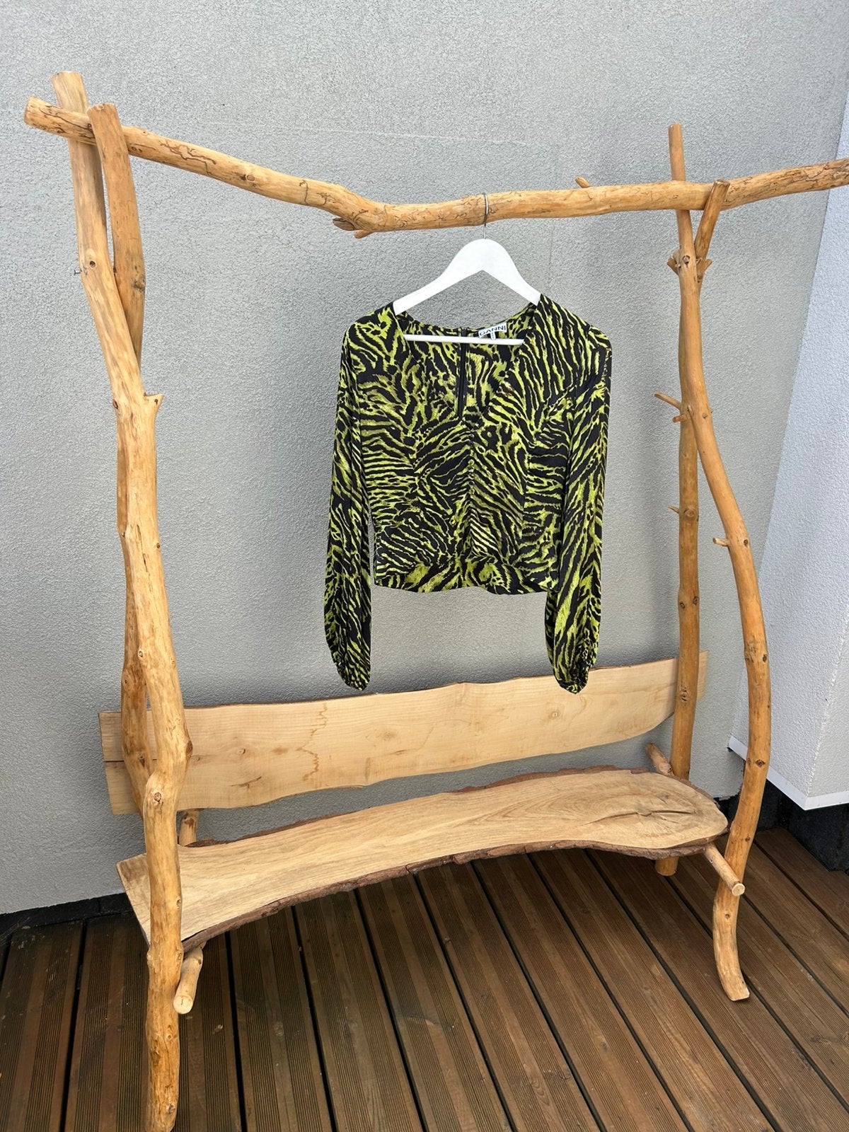 Artisanaal houten kledingrek, Vêtements | Femmes, Portants à vêtements, Enlèvement, Comme neuf