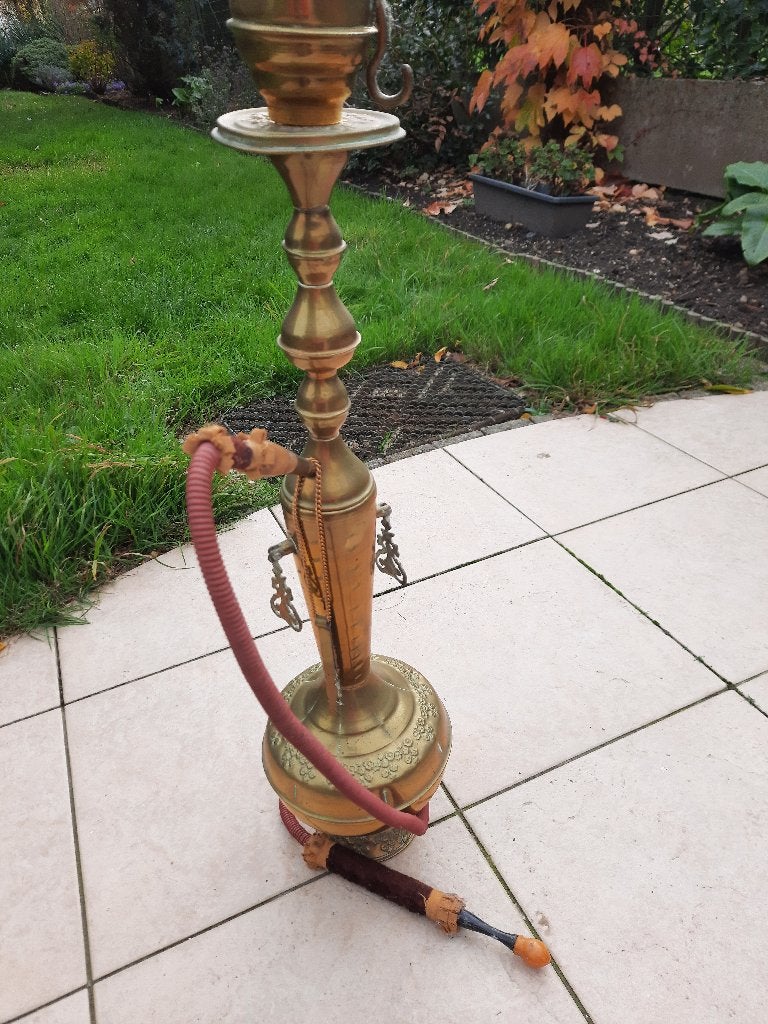 vintage waterpijp, shisha, Verzamelen, Rookartikelen, Aanstekers en Luciferdoosjes, Ophalen, Gebruikt, (Water)pijp