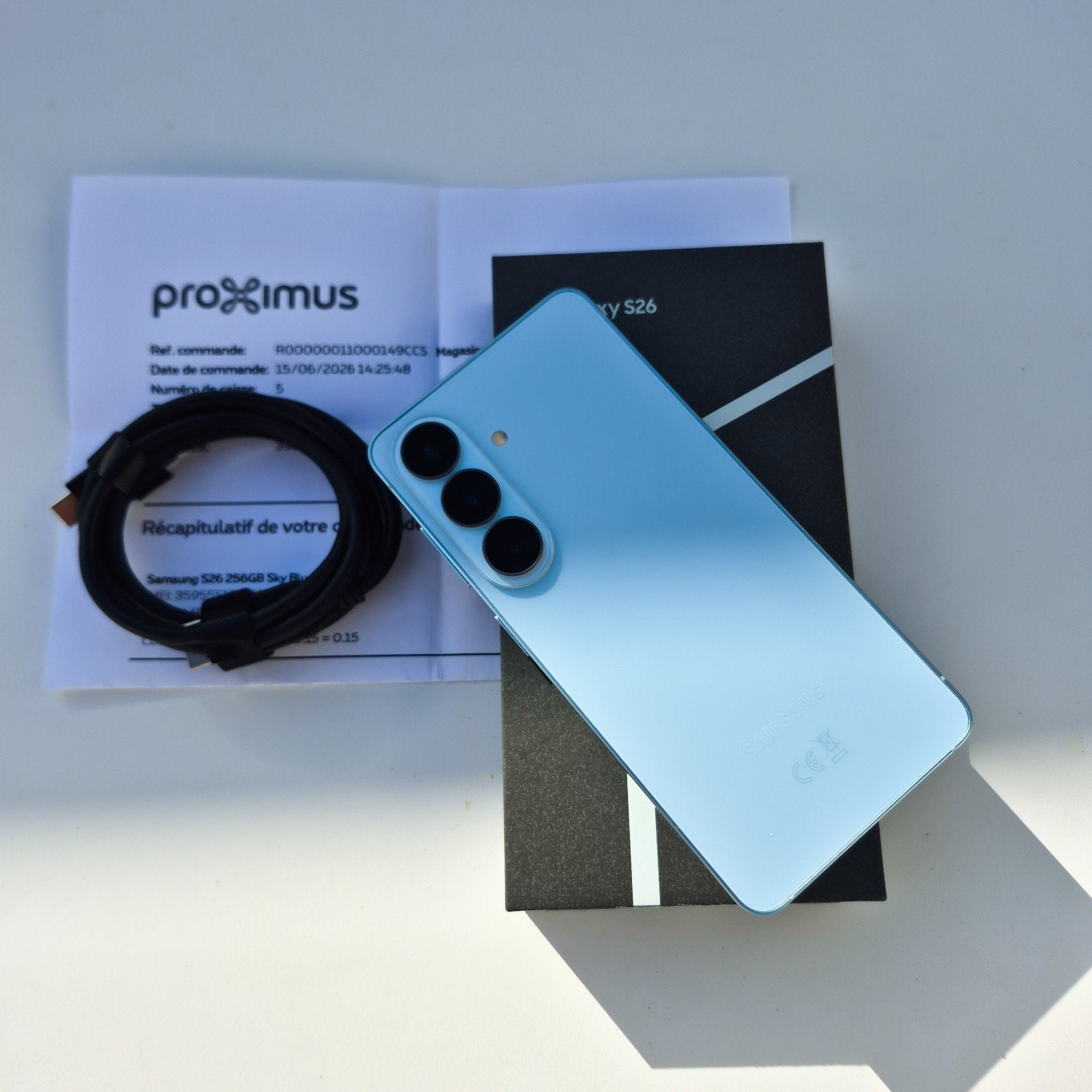 Samsung S26 256gb, Télécoms, Autres modèles, 10 mégapixels ou plus, Comme neuf, Enlèvement