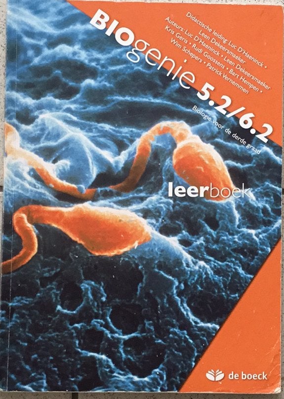 D'Haeninck - Leerboek BIOgenie 5.2/6.2, Boeken, Schoolboeken, ASO, Biologie, Ophalen of Verzenden, Zo goed als nieuw