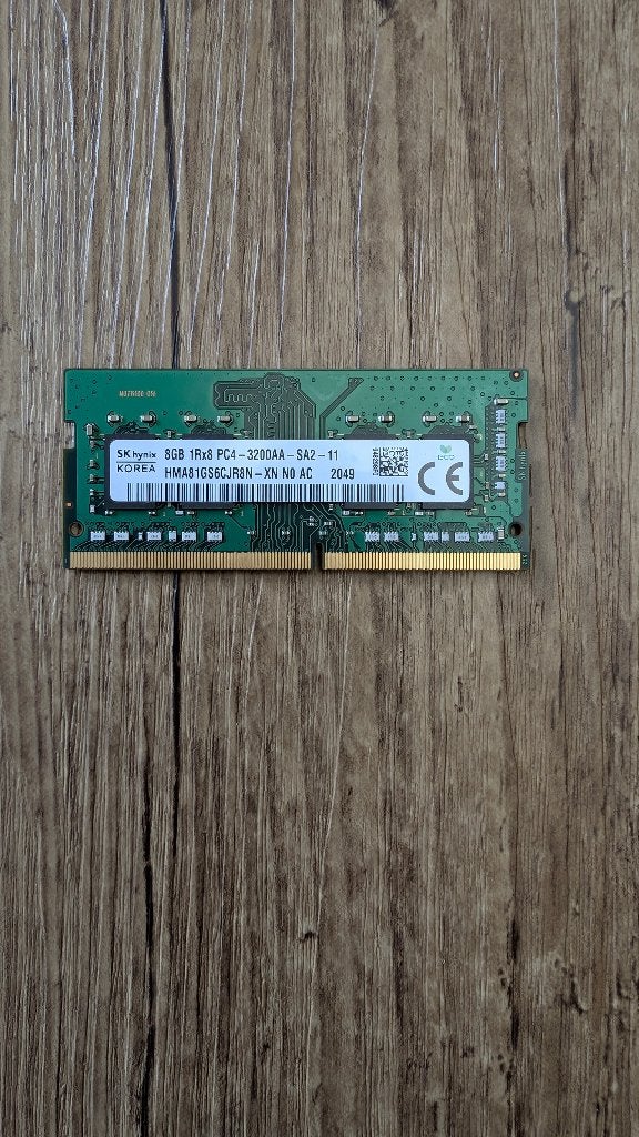 SK Hynix 8 Gb Natrium DDR4 3200 MHz, Ophalen, DDR4, 8 GB, Nieuw